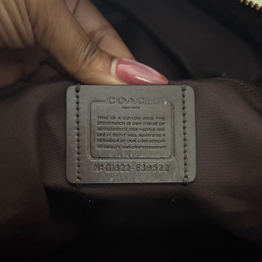 Coach Tan and Brown Monogram Backpack - Picture 5 of 5